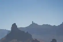 Roque Bentayga and Roque Nublo in background