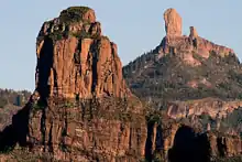 Roque Bentayga, Roque Nublo& La Rana inthe  background