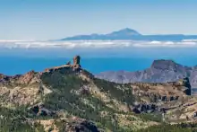 Roque Nublo Teide-from Mirador-Pico Pozos