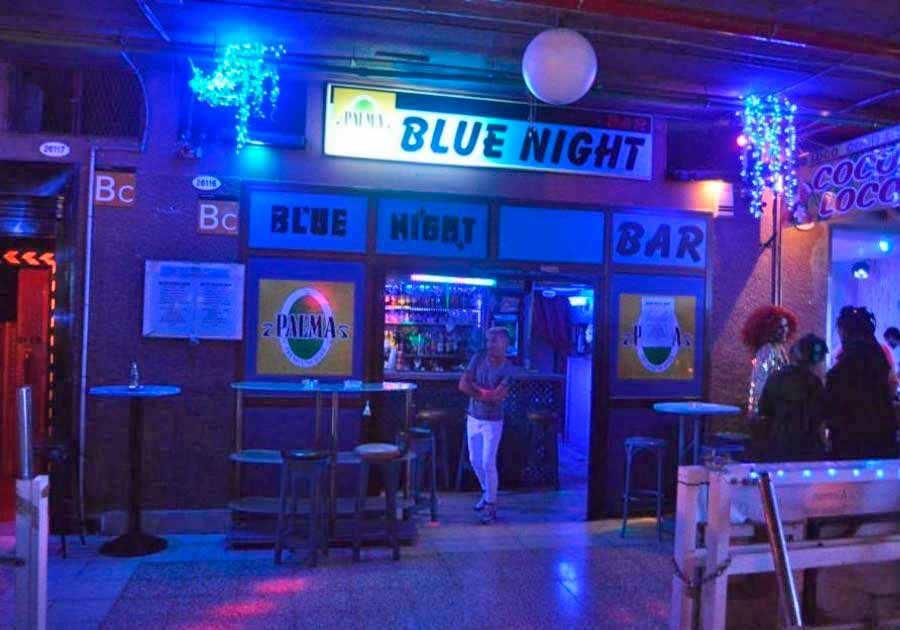 Blue Night Bar Behind The Bar