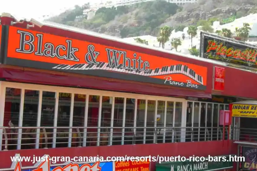 Black and White Piano Bar